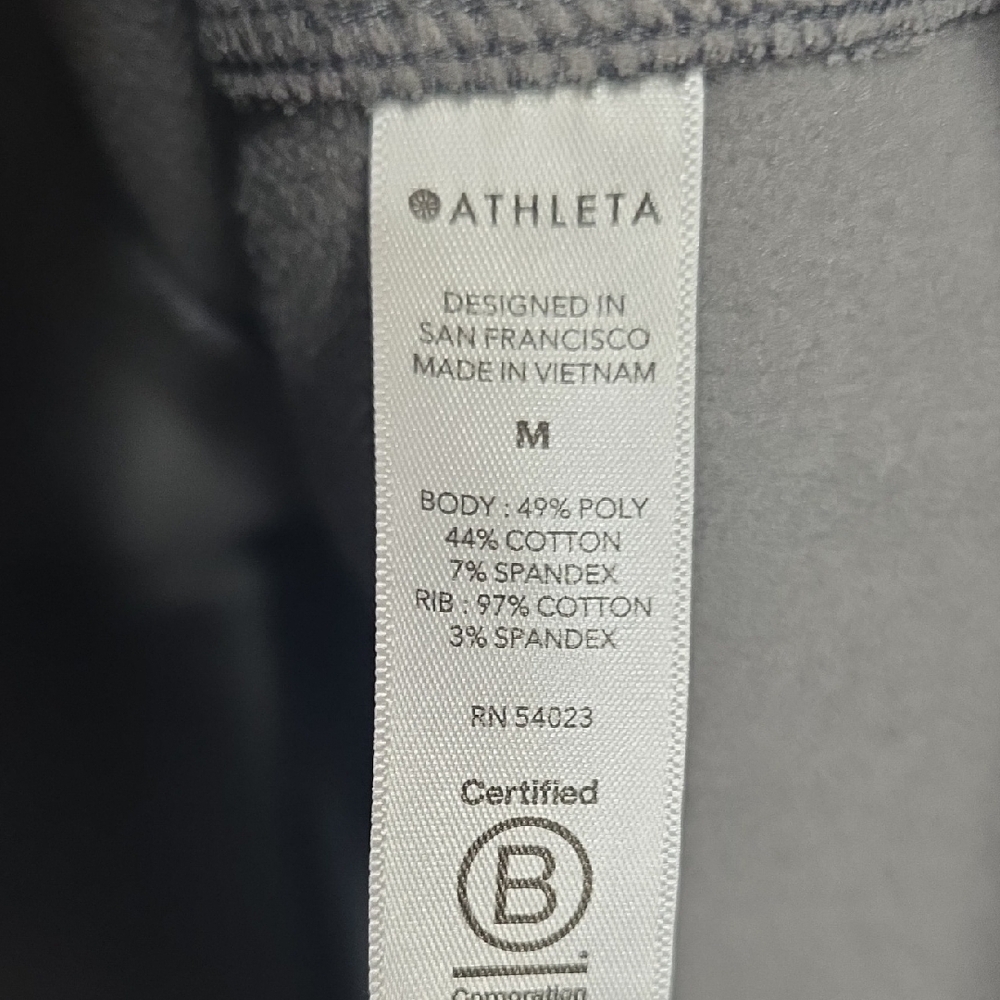Athleta Triumph Printed Full Zip Hoodie Gray Leopard - Medium - Picture 10 of 11